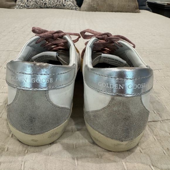 Golden Goose Superstars with Gold Glitter Star - Picture 8 of 12